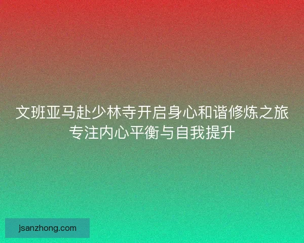 文班亚马赴少林寺开启身心和谐修炼之旅专注内心平衡与自我提升
